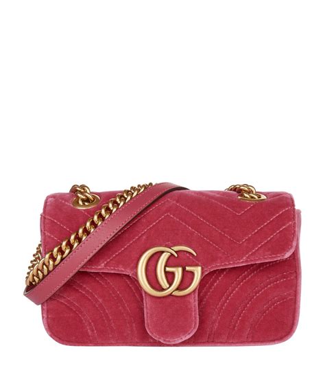 pink velvet gucci marmont|gucci marmont velvet crossbody.